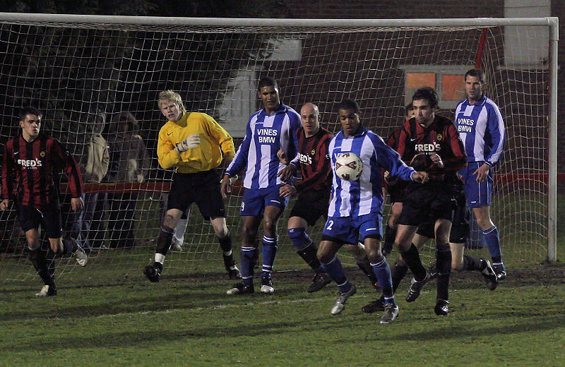 Ashley Reid brings the ball down for a shot ...
