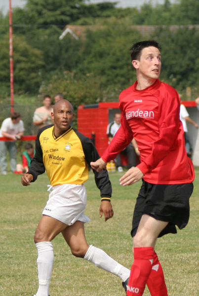 Wick's Dave Sharman with Stafford Browne
