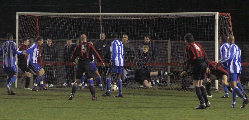 Wick's search for an equaliser is stopped by Alan Mansfield
