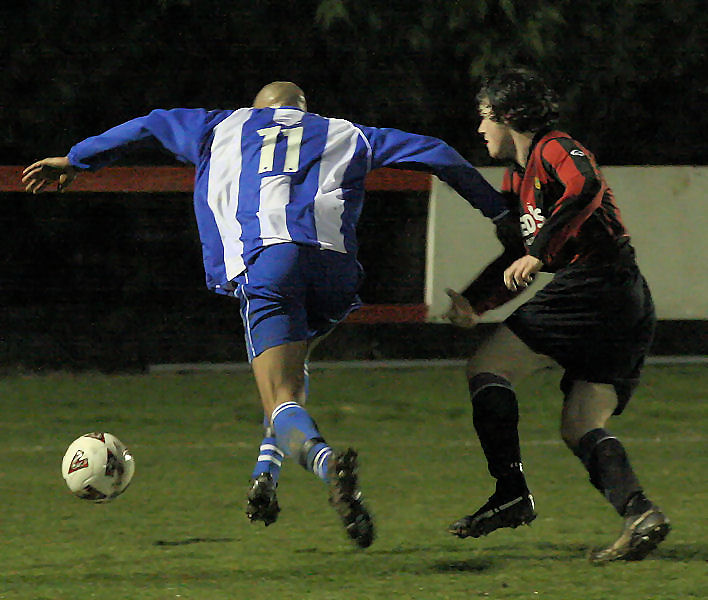 Brendan Sebuliba goes past Kieron Howard
