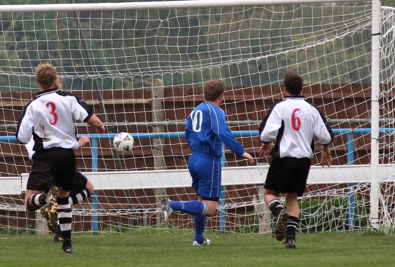 Chris Manvell scores for Broadbridge Heath
