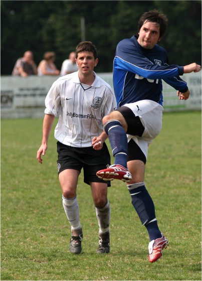 Adam Kneller (?) strikes Seaford Crown's second
