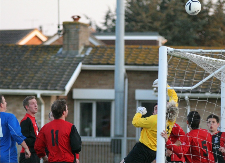 Uckfield's Graham Leach tips a shot over the bar
