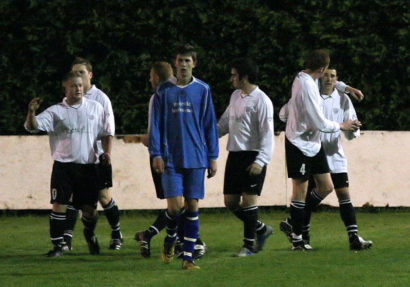 East Preston celebrate Phil Churchill's goal
