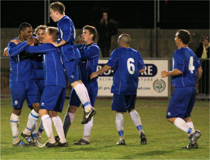More celebrations as Chamal Fenelon makes it 3-1 on 97 minutes
