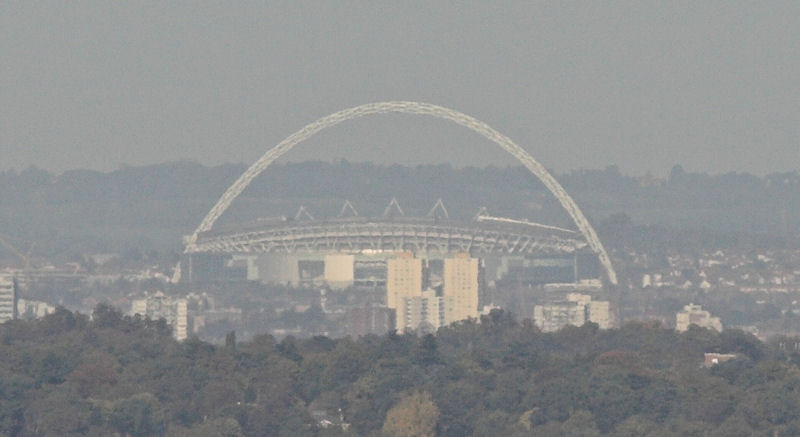 Wembley Stadium from Epsom Downs
