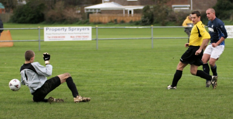 Bobby Godfrey opens the scoring after 2 minutes
