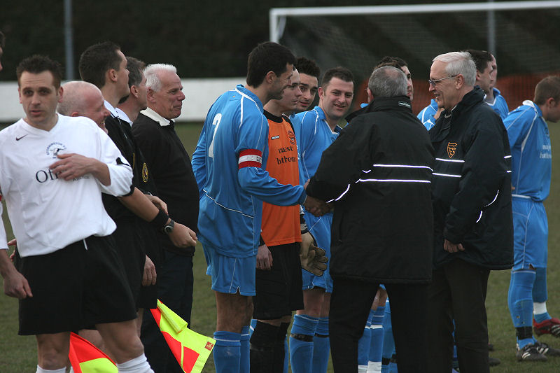 ...Paul Beard, the Secretary of the County League and Brian Harwood, Chairman of host club East Preston 
