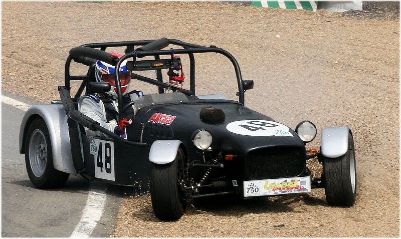 David Hilton in the gravel
