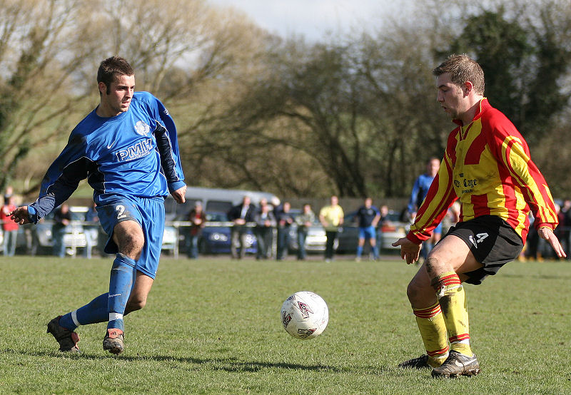 Sean Duffy tries to go past Louis Perkins
