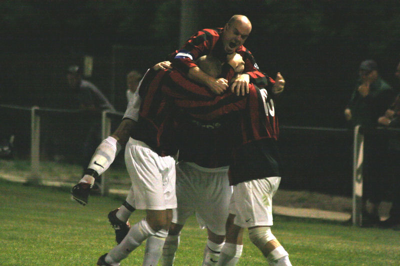 More Wick celebrations, Tom Manton is in there somewhere having scored Wick's 4th
