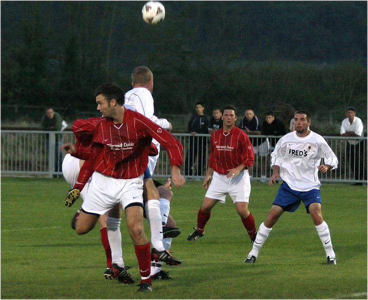 This tussle includes Dave Walker and Paul Hodder
