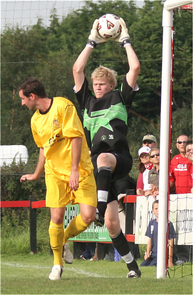 Tom Rand grabs a high cross
