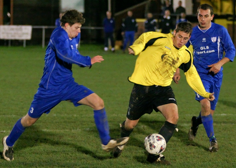 James Bennett goes through the PPV defence to equalise for Littlehampton in injury time

