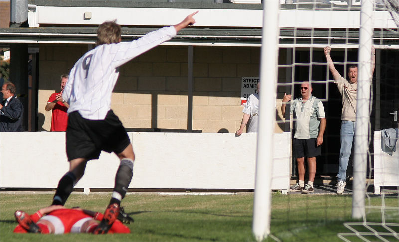 ...Josh (and Geoff) celebrate ...
