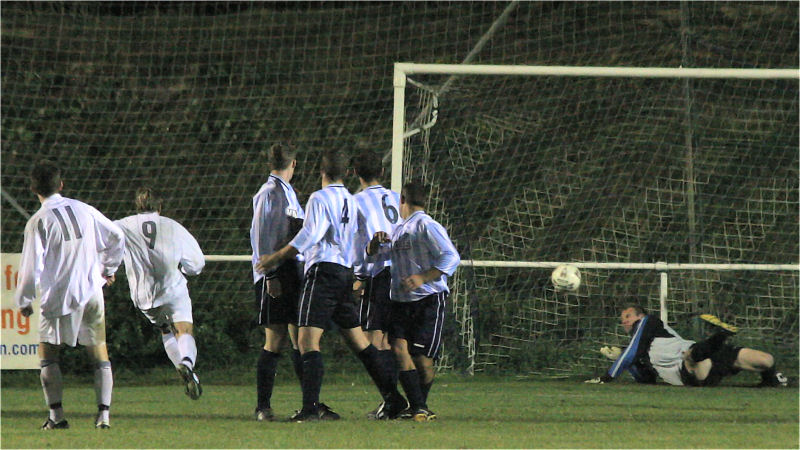 ... and keeper Dean Fuller makes a great save ...
