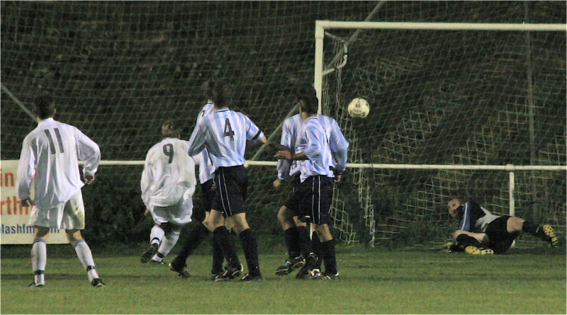 ...but the ball comes out to Josh Biggs following up ...
