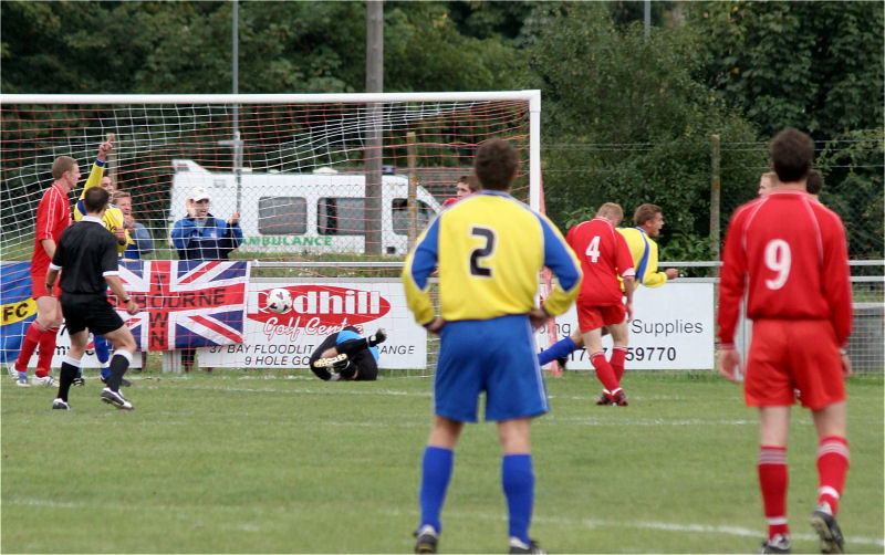 Steve Dallaway opens the scoring
