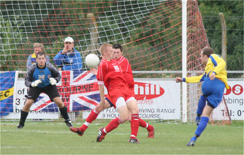 Gary Brockwell takes a shot
