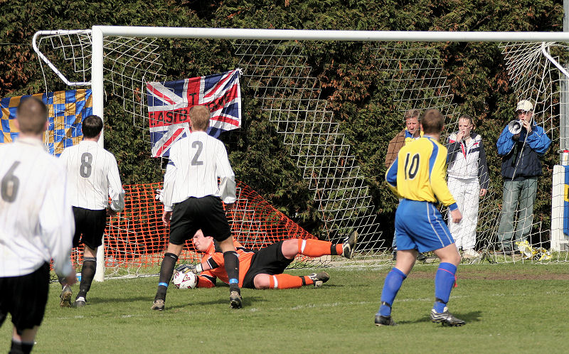 Steve Colbourne makes another save
