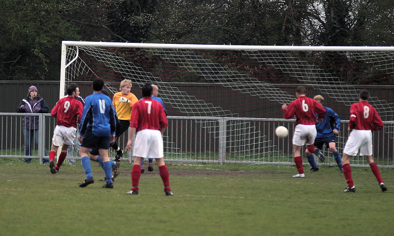 Duncan Barnes (6) puts Arundel ahead on 16 minutes
