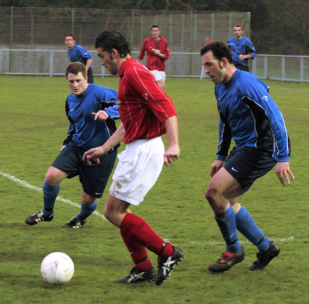 Jason Wimbleton with Lee Howard and Pete Christodoulou for company
