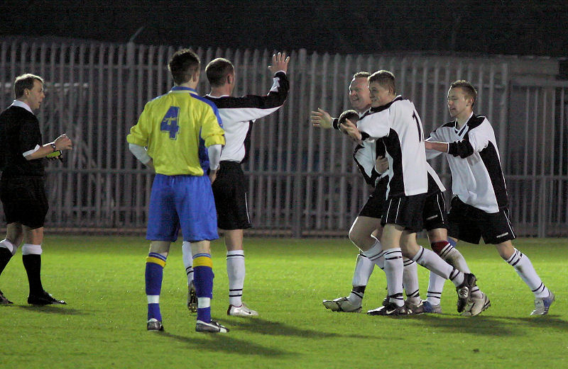 Angmering celebrate their 3rd goal by Tony Gallagher

