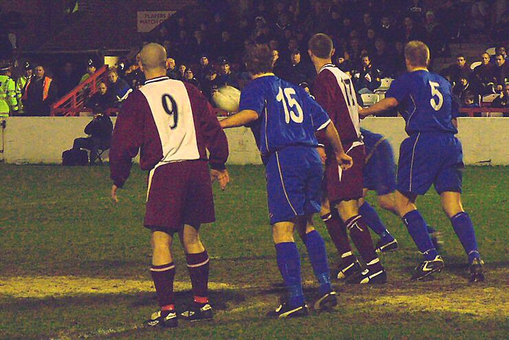 Wes Goggin (15) and Steve  Butler (5) join Matt Fowler (9) and Jason Henry (17) for the line dancing
