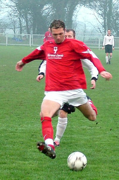 Gary Norgate opens the scoring for Arundel inside the first minute
