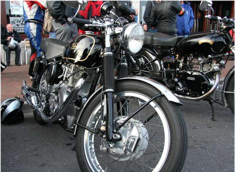 Velocette Venom Clubman and Vincent Comet
