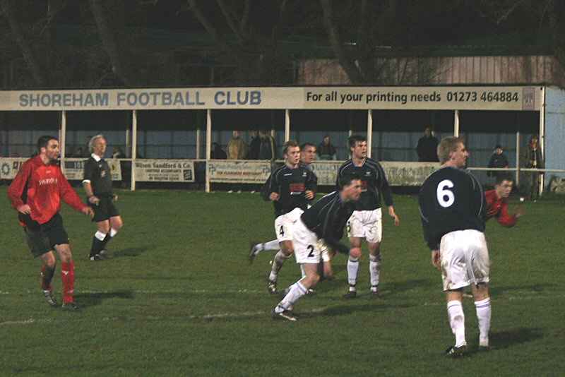 Wealden defence can only watch as a great shot by Chris Morrow gets Wick back in the game
