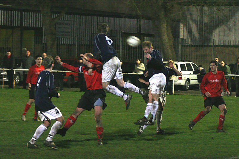 Another important header away by Justin Harris breaks up this Wick attack
