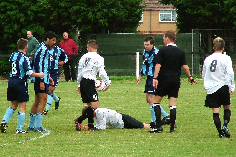 The referee sorts it out
