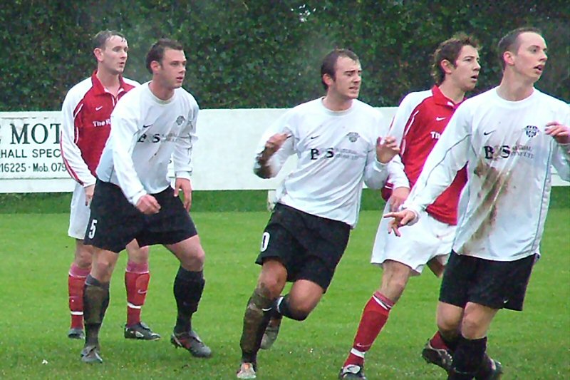 Andy Appleton, Josh Biggs and Mike Huckett hold the line 
