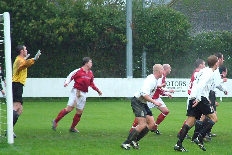 East Preston clear a Didcot Town attack
