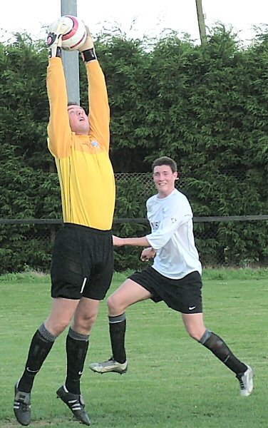 Andy McCarthy stretches for a good catch
