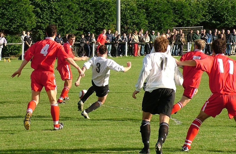 Josh Sutcliffe gets a tackle in
