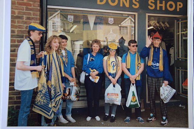 Meeting up by the club shop
